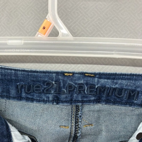 New Mens Rue21 Jean‎ Size 32/36 (32/32) Premium Stacked Skinny Patch Distressed - Picture 4 of 12